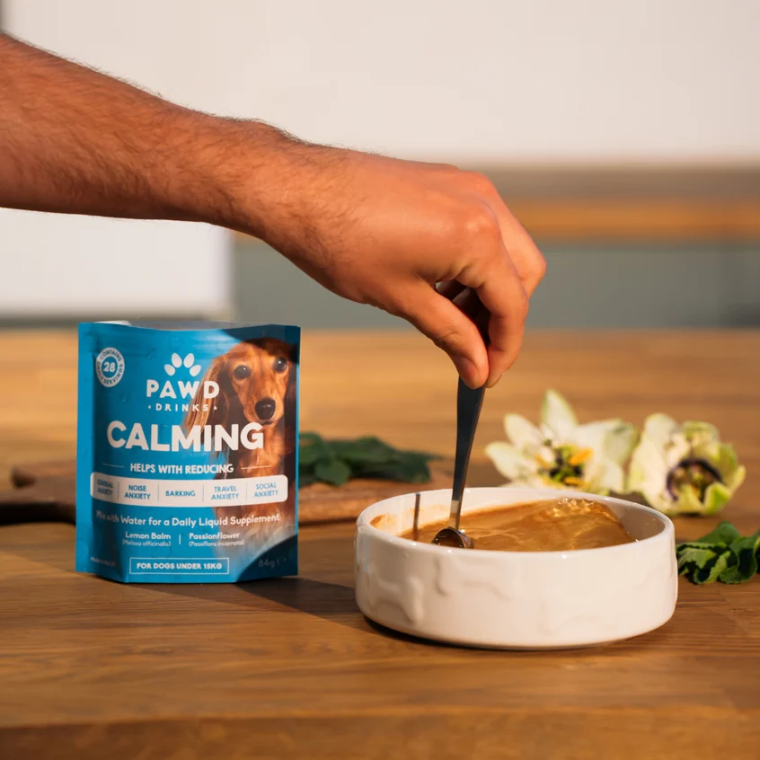 Pour: However your dog prefers: into water, over food or onto a lick mat.